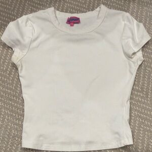 Edikted Cream Short Sleeve Tee